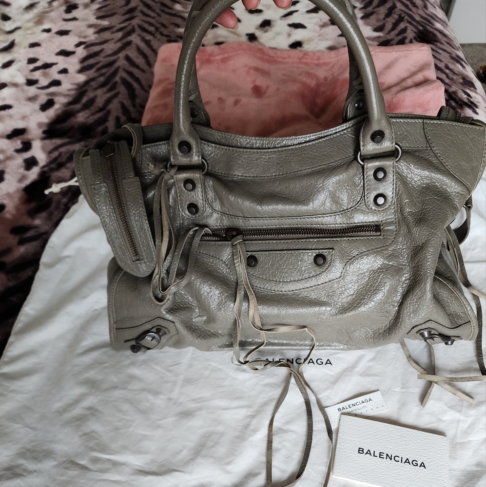 BALENCIAGA Motocross Classic City Bag